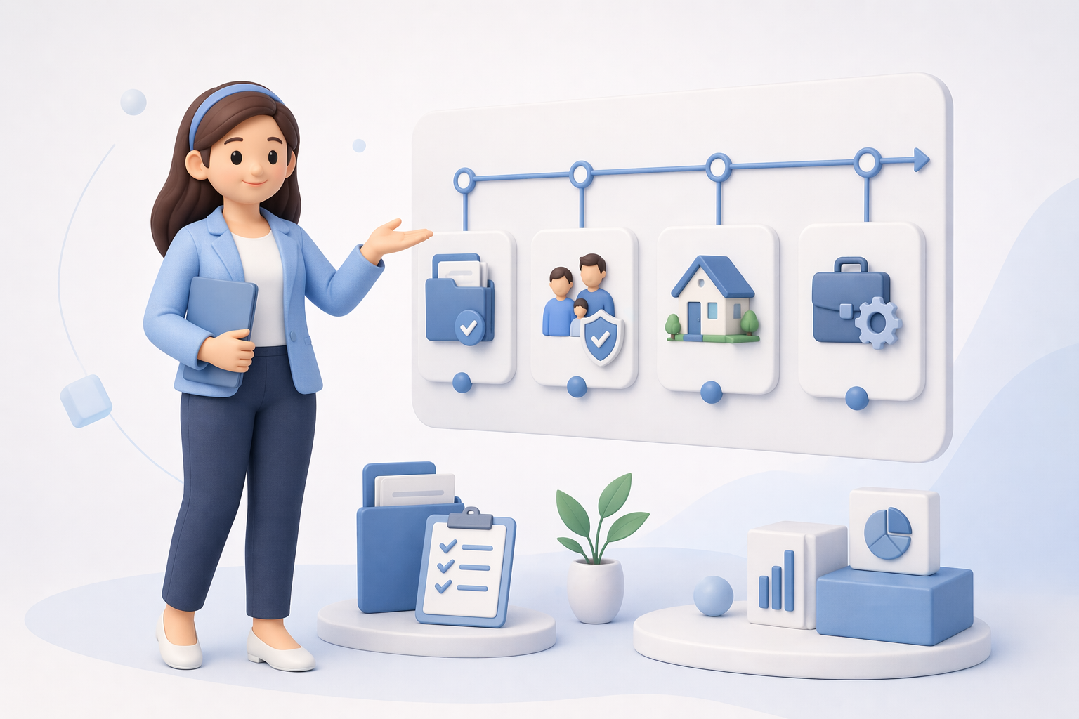 Rosita mostrando la evolución futura de los servicios